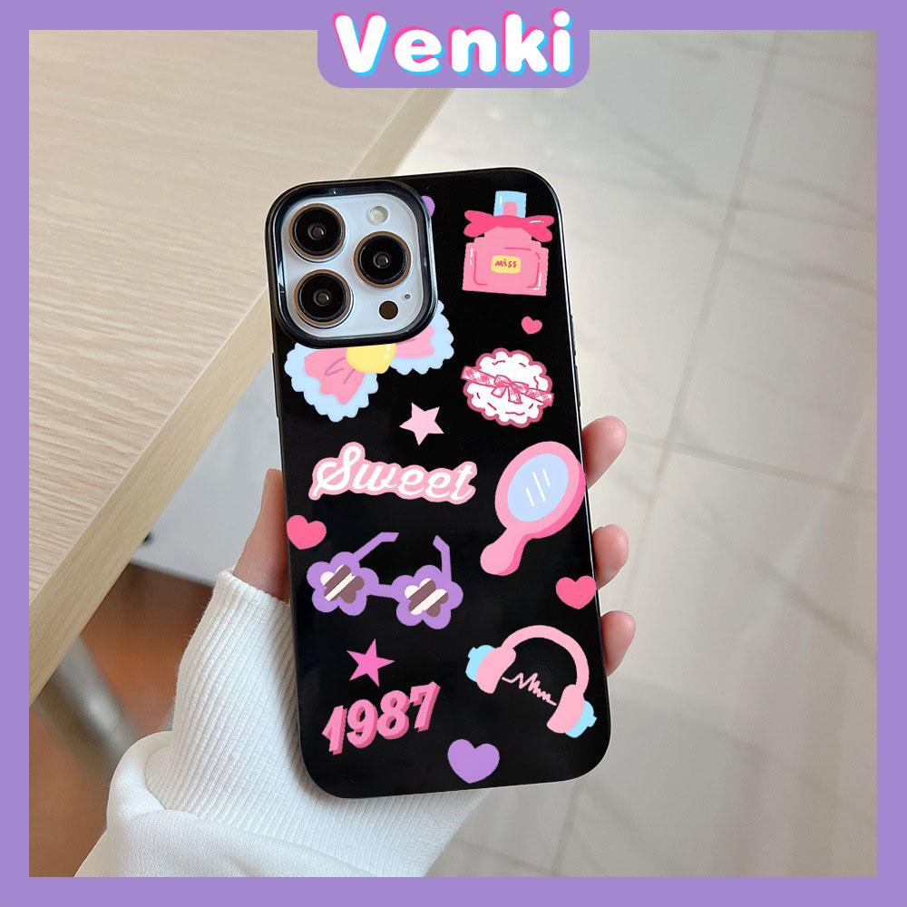 Case  for iPhone 11 Soft TPU Glossy Black Candy Case Cute Makeup Gadgets Camera Protection Shockproof For iPhone 14 13 12 11 Pro Max 7 8 Plus X XR