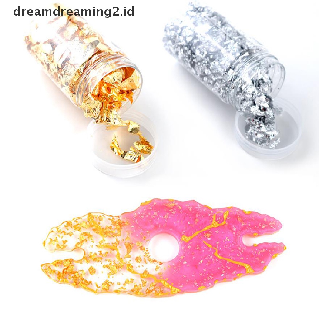 (hot) Cetakan Resin Hias Foil Isian Glitters Bahan Membuat Perhiasan DIY Craft//