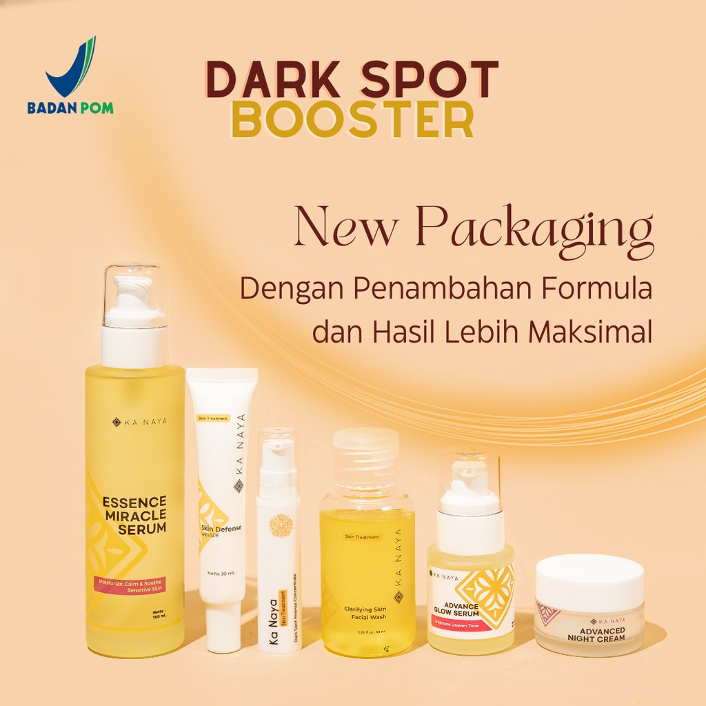 Ka Naya Paket Dark Spot BOOSTER Night Whitening Salep Flek Hitam - Penghilang Bekas Jerawat - serum 