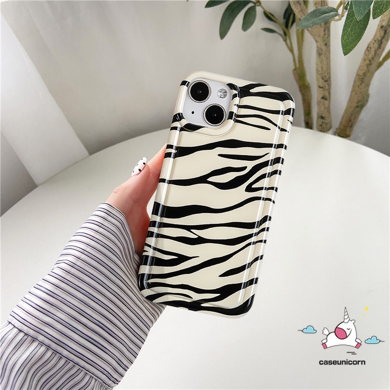 Casing Redmi 12C 9 10C 10 9T 9C A1 9A 10A 9C NFC POCO F4 Redmi 10 8 11 11s 9 10s Note11 Note10s Note10s Note10 Art Garis Tidak Teratur Fashion Motif Zebra Airbag Shockproof Soft Tpu Case