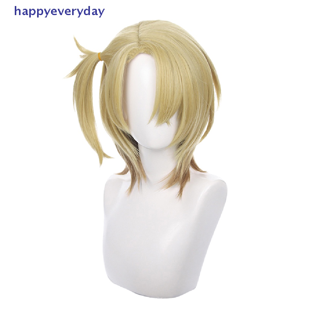 [happy] Vtuber Ike Luca Kaneshiro Lurus Cosplay Anime Pesta Kostum Rambut Wig [ID]