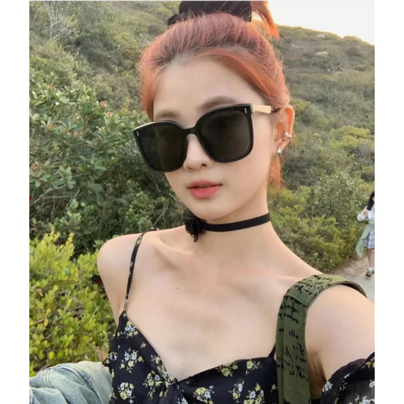 We Flower Trendy Frida Big Square Black Sunglasses Untuk Pria Wanita Chic UV400 Protection Eyewear Cool Oversized Shades Outdoor Fashion Liburan Mengemudi Sunnies Eyeglasses