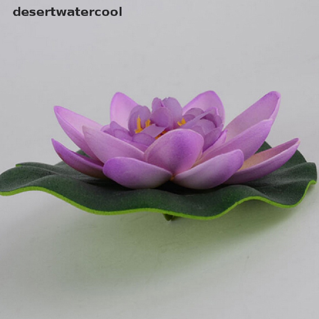 Deid Hotsale DIY Artificial Water Lotus Floag Bunga Ikan SPA Kolam Tanaman Deco Martijn