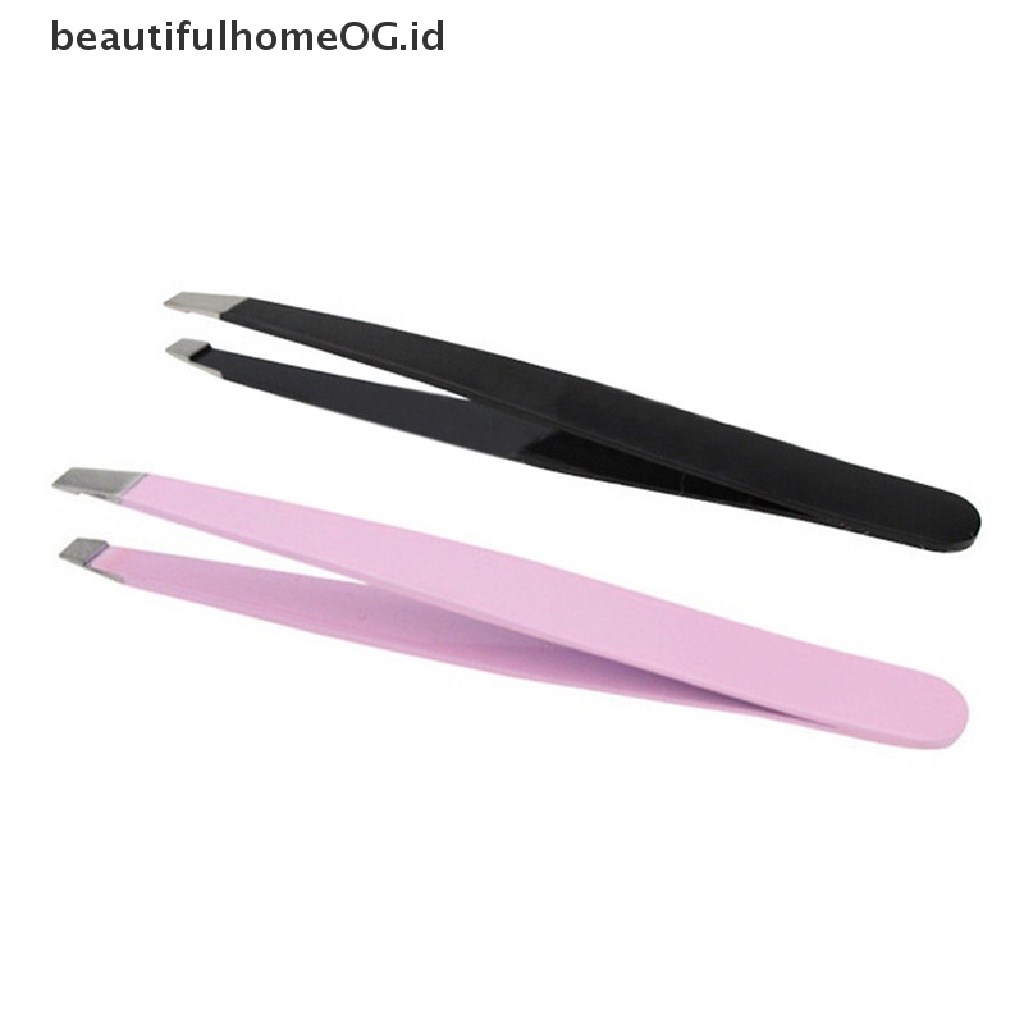 // Lebaran// Beauty Eyebrow Facial Hair Removal Pluking Pencabut Pinset Pink Hitam Panas **