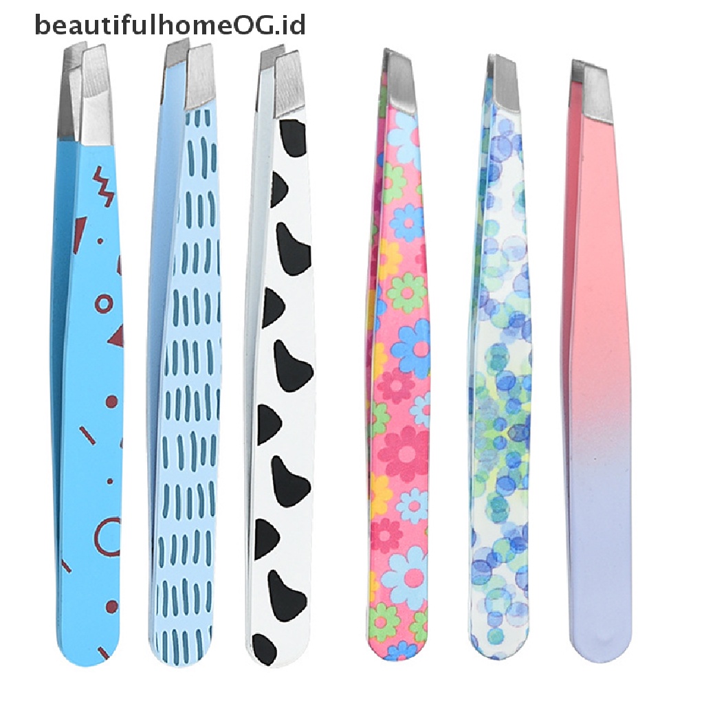 // Lebaran// Pinset Alis Profesional Stainless Steel Klip Alis Miring Alat Makeup **
