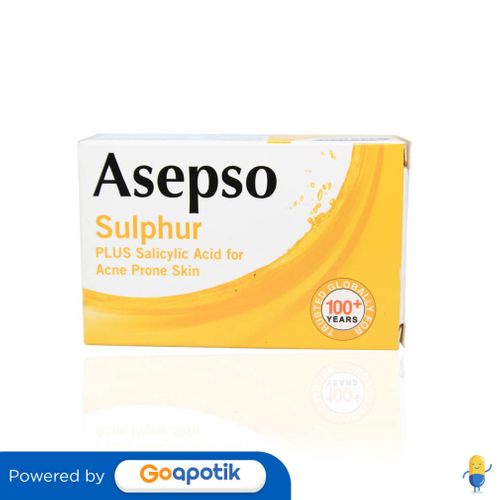 Asepso Sulphur Sabun Batang Box 80 Gram