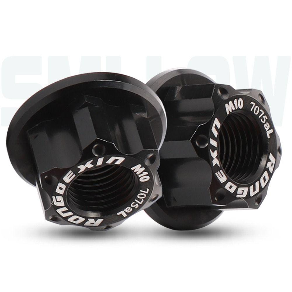 R-FLOWER Bunga Drum Nut Sepeda Bike Solid Shaft As Hub Sekrup Roda Paduan Aluminium