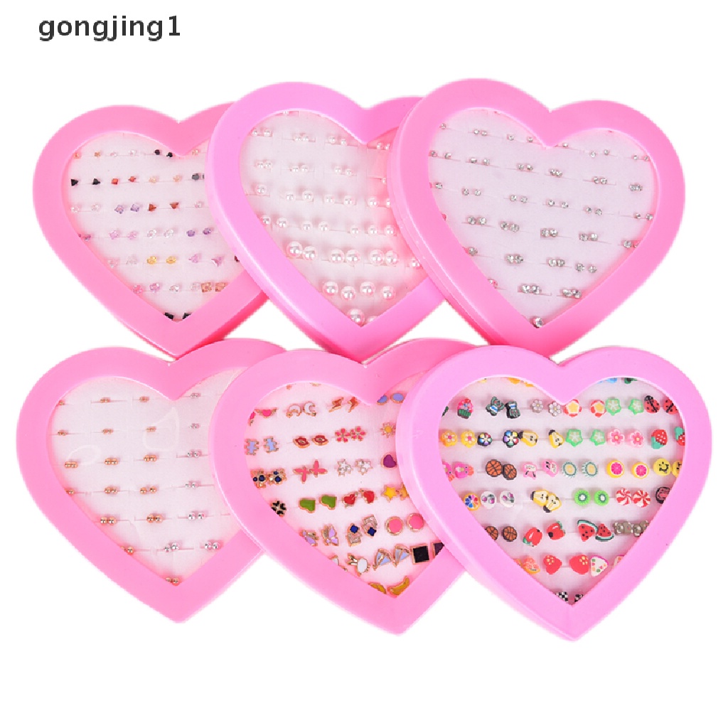 Ggg Handmade Mix Style Buah Bunga Clay Anting Tusuk Set Anak Anting Perhiasan ID