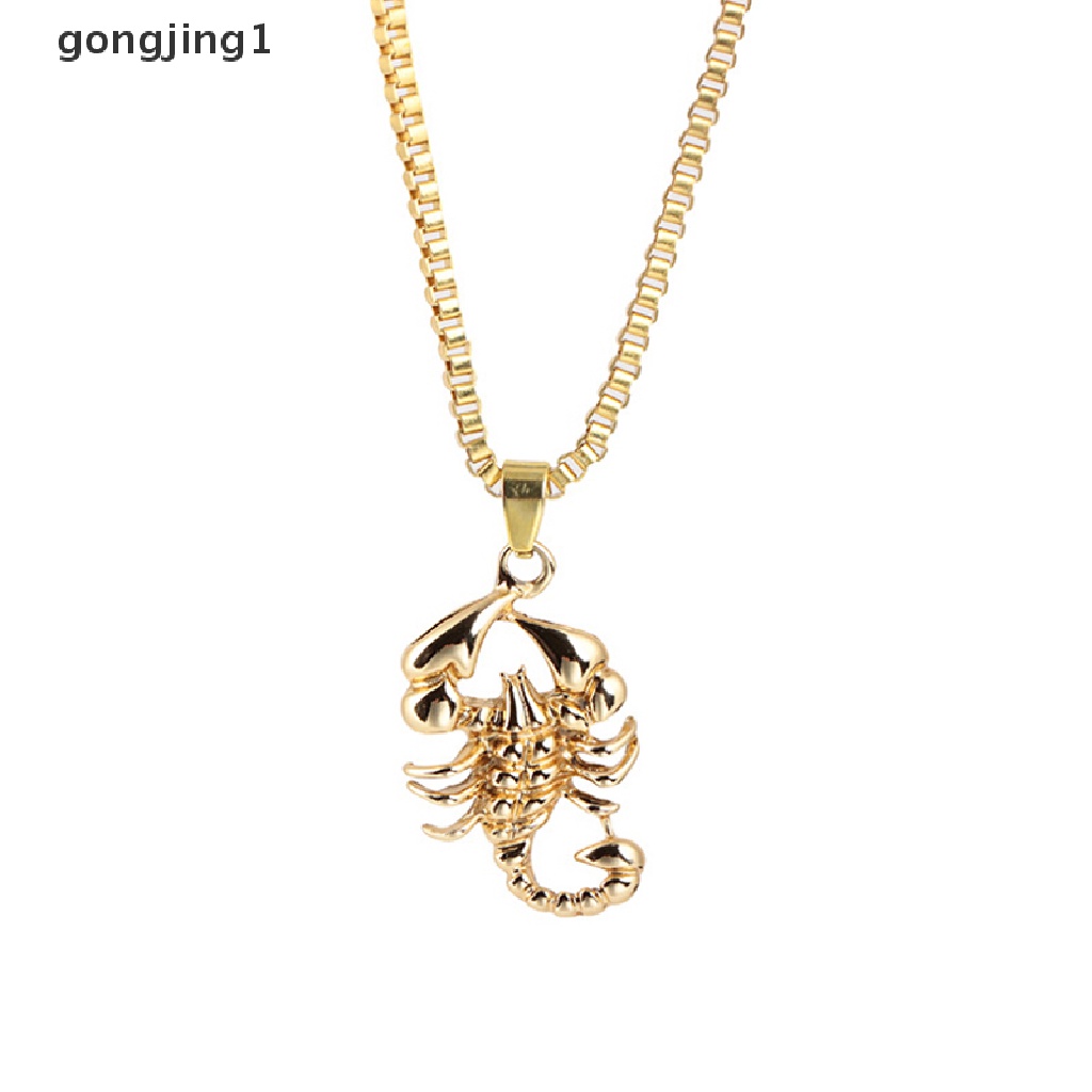 Ggg Fashion Hip Hop Pria Scorpio Rantai Panjang Sweater Kalung Punk Rock Perhiasan Hadiah ID