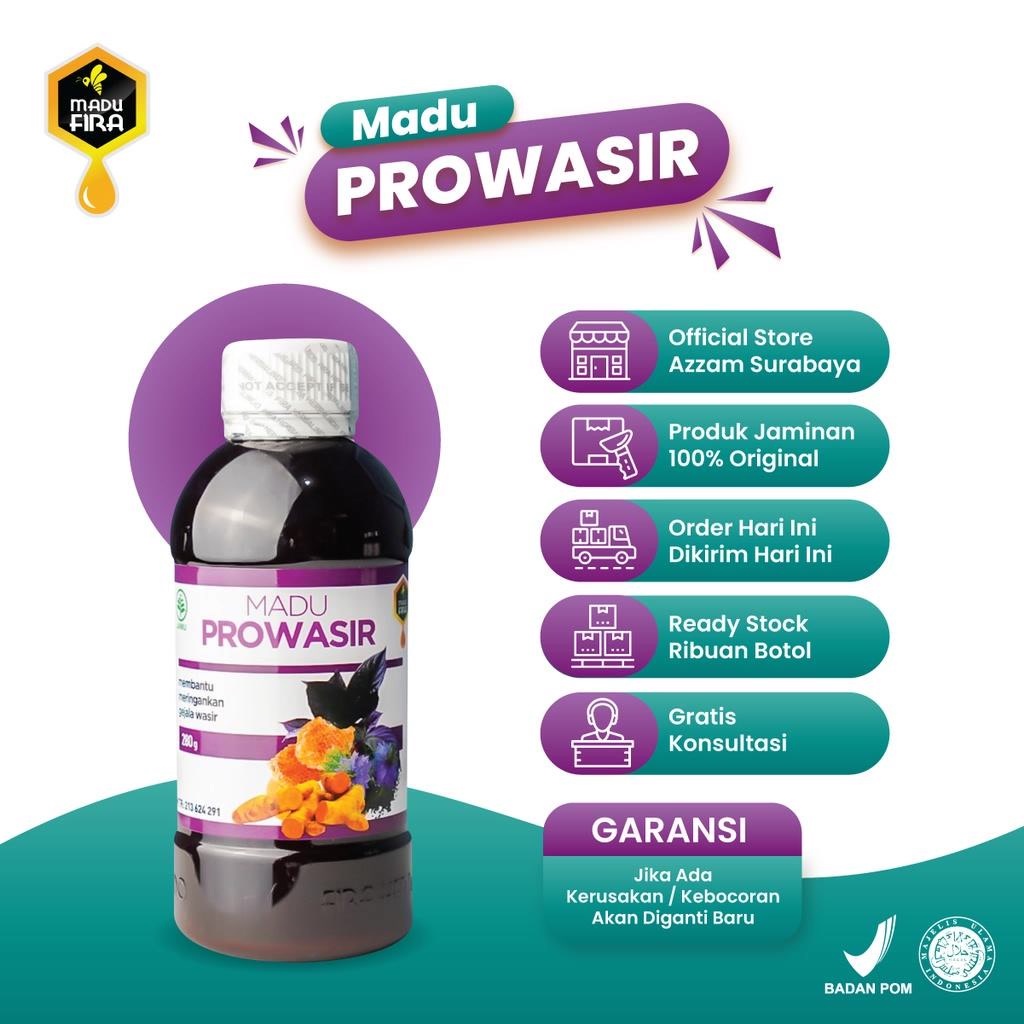 Madu Prowasir Original Obat Herbal Wasir Ambeien Atasi Benjolan Anus Berdarah Susah BAB Original