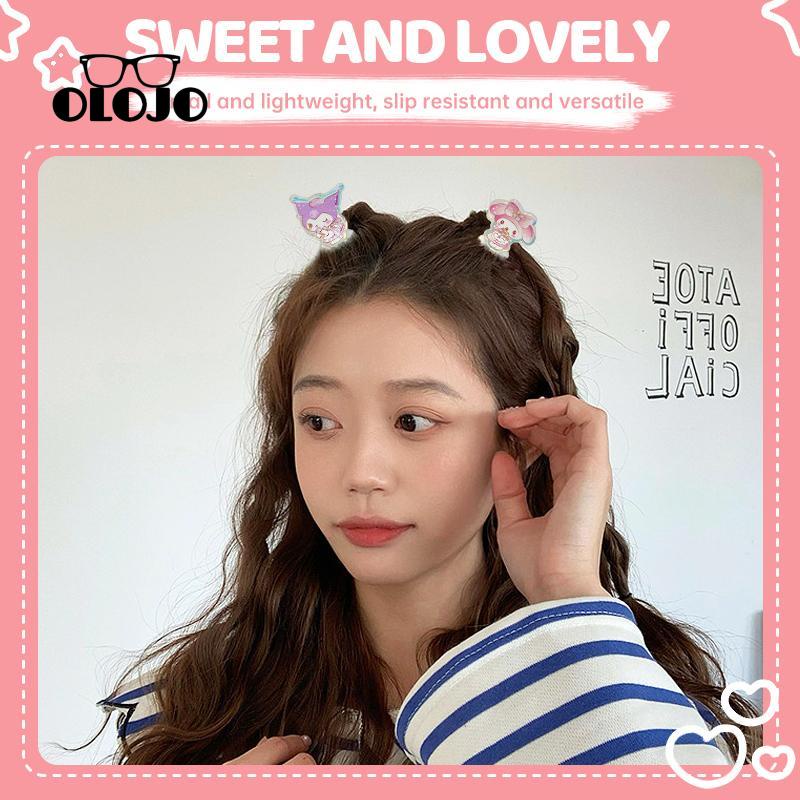 【COD】Hiasan Kepala Laser Sanrio Hair Claw Clip Lucu Sederhana Serbaguna Klip Rambut Rusak