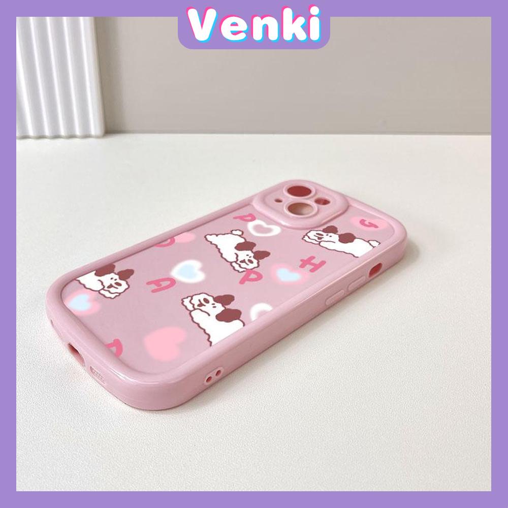 Case for iPhone 11 Soft TPU Glossy Round Edges Case Cute Cartoon Dog Camera Protection Shockproof For iPhone 14 13 12 11 Pro Max 7 8 Plus X XR