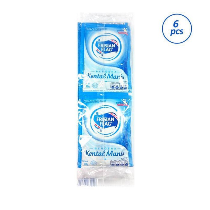 

Frisian Flag Susu Kental Manis Putih Sachet 6x38gr - 1 Pak - OBOR FOOD