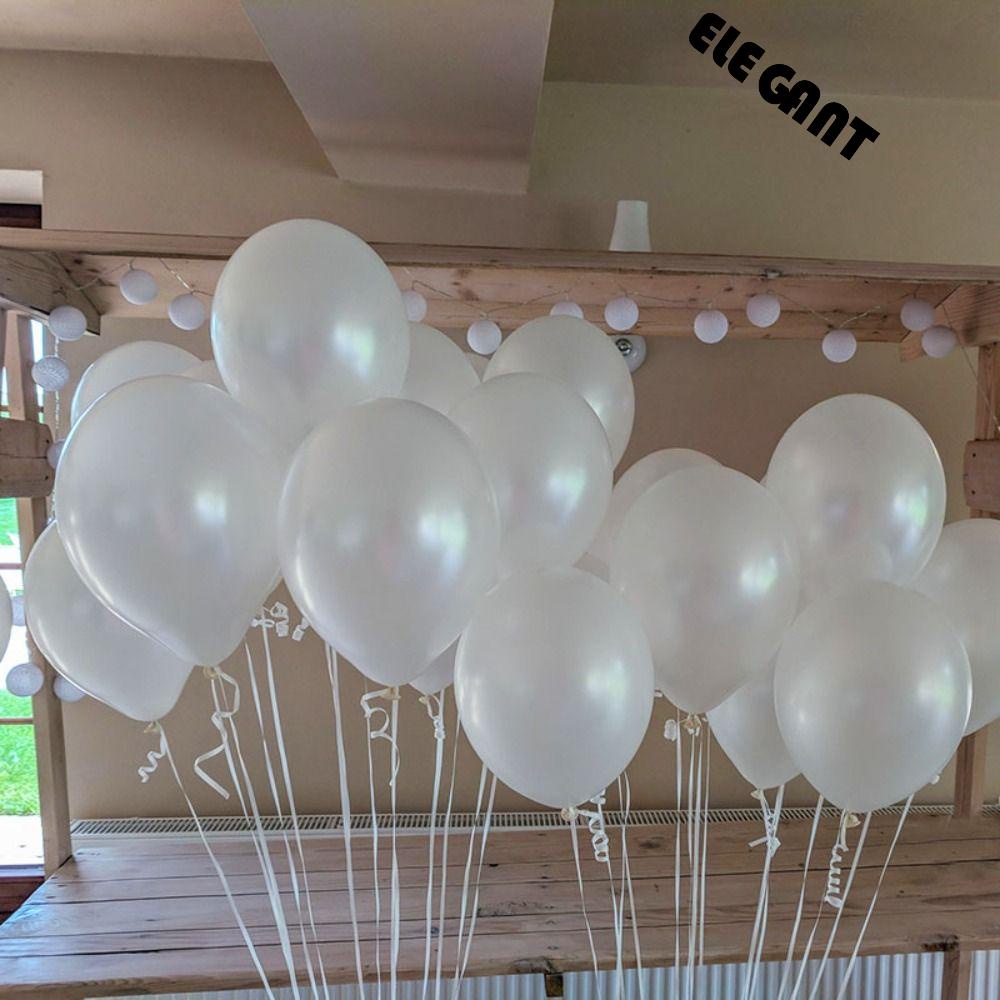 [Elegan] Balon Putih Murni Pembukaan Perayaan Festival Ulang Tahun Kreatif Indah Happy Tema Mainan Anak