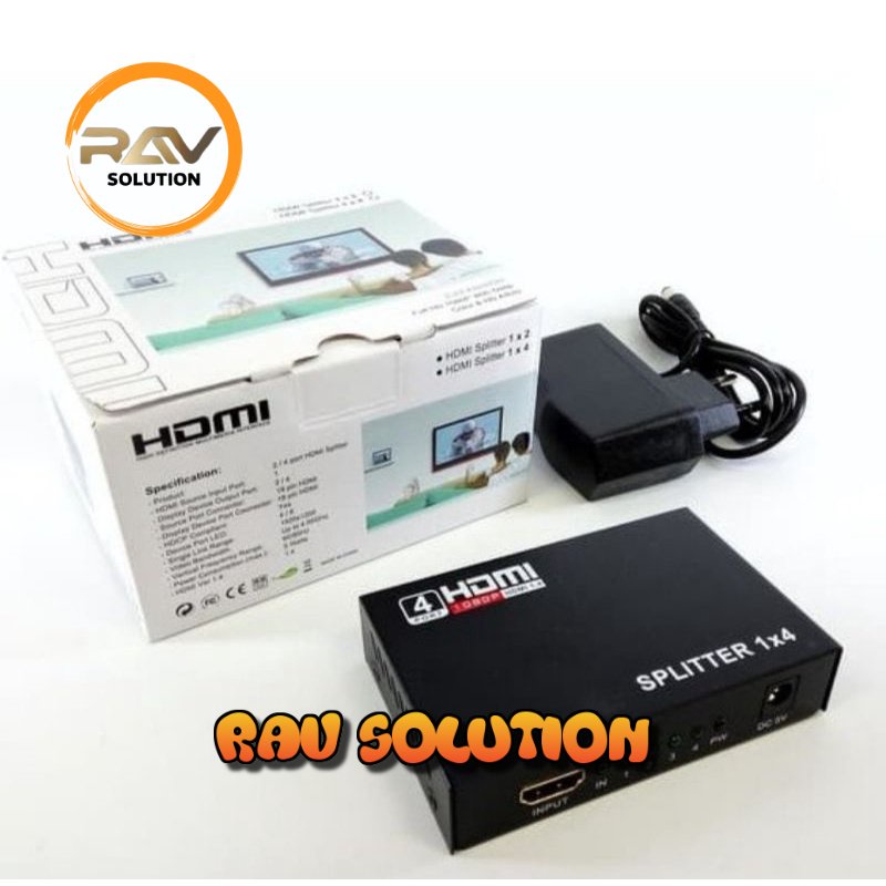 HDMI SPLITTER 4 PORT (1 INPUT 4 OUTPUT)  VN 4