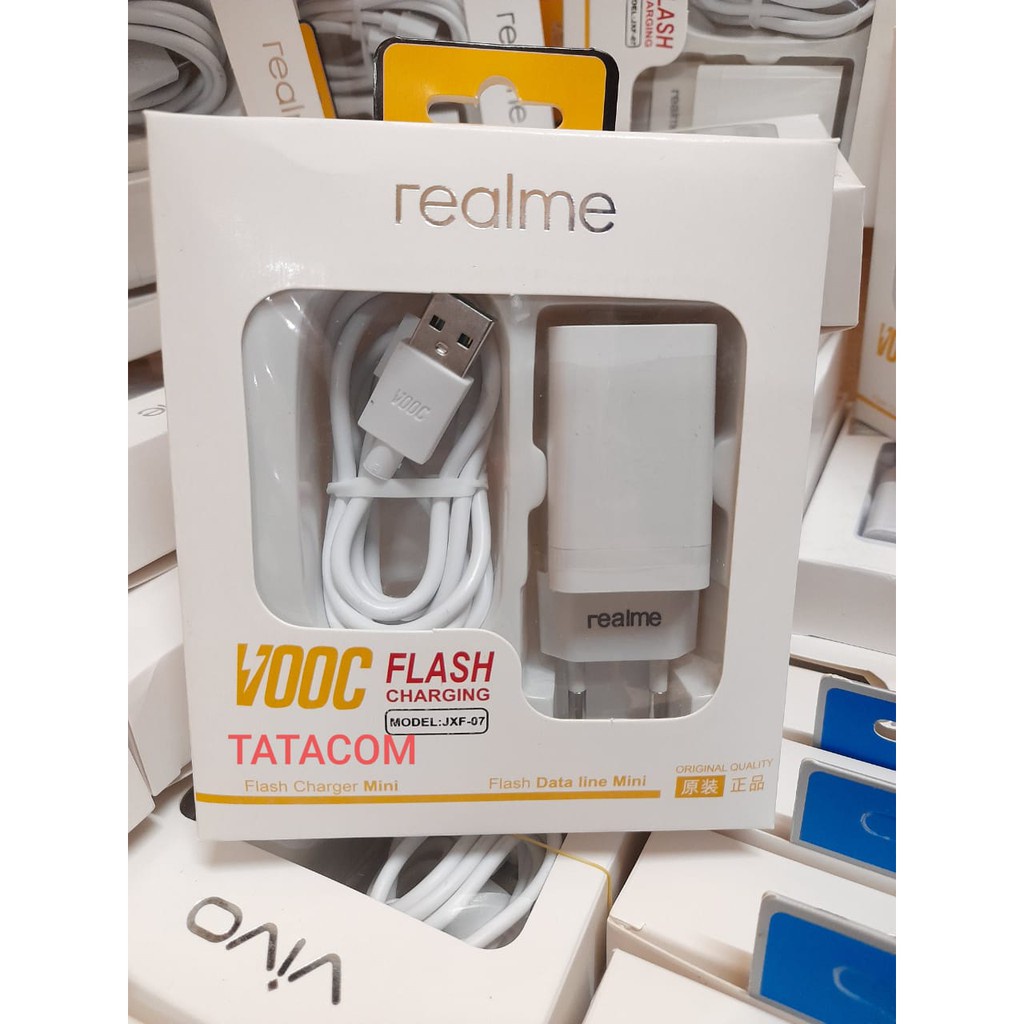 Original oem Travel Charger realme micro usb 2 lubang flash charging