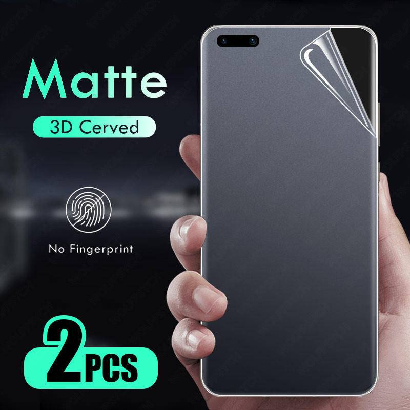 NOVA 2pcs Film Hidrogel Untuk Huawei P50 P40 P30 P20 Mate50 40 30 20 Pro Y9 Y9S Prime Y7P Y7A Y7 Pro Y6P Pelindung Layar Matte Untuk Nova10 8 8i 7i 4 4e 3 3i 9 7 SE Y90 Y70 Plus