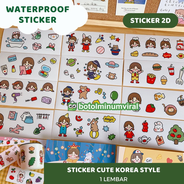 

STICKER 3D Botol Minum Handphone Timbul Karakter Lucu Fancy Dekorasi - Sticker 2D 1pcs