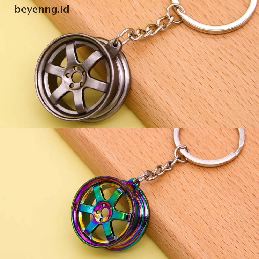 Beyen Gantungan Kunci Hub Modifikasi Mobil Tuas Manual Car Metal Keychain Turbo Gear Pendant ID