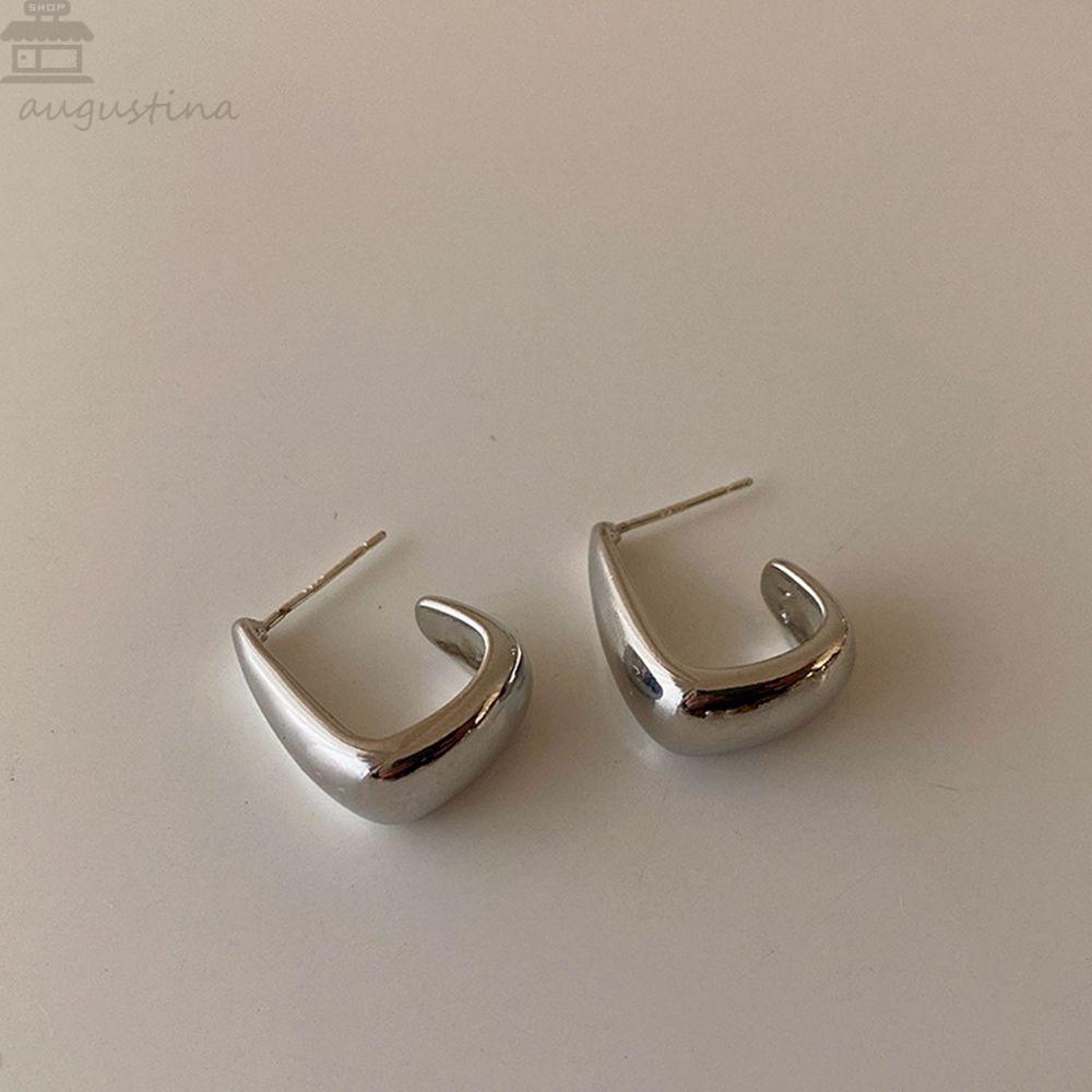 Anting Perak AUGUSTINA Anting Unik Vintage Wanita Emas Fashion Earrings Metal Female Ear Studs
