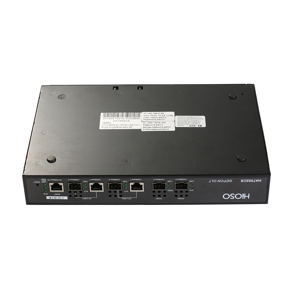 FO - Hioso Epon OLT HA7302CS Standalone Type 2-PON OLT