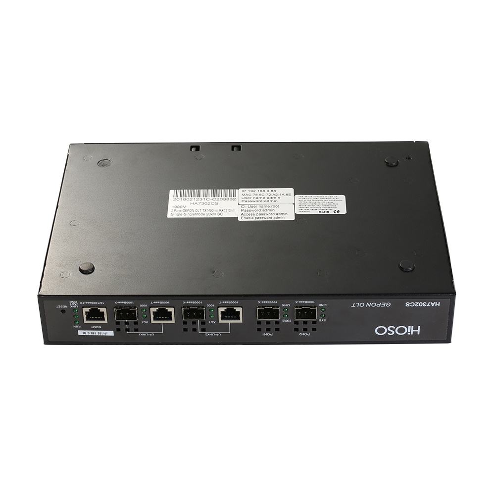 Hioso Epon OLT HA7302CS Standalone Type OLT 2-PON