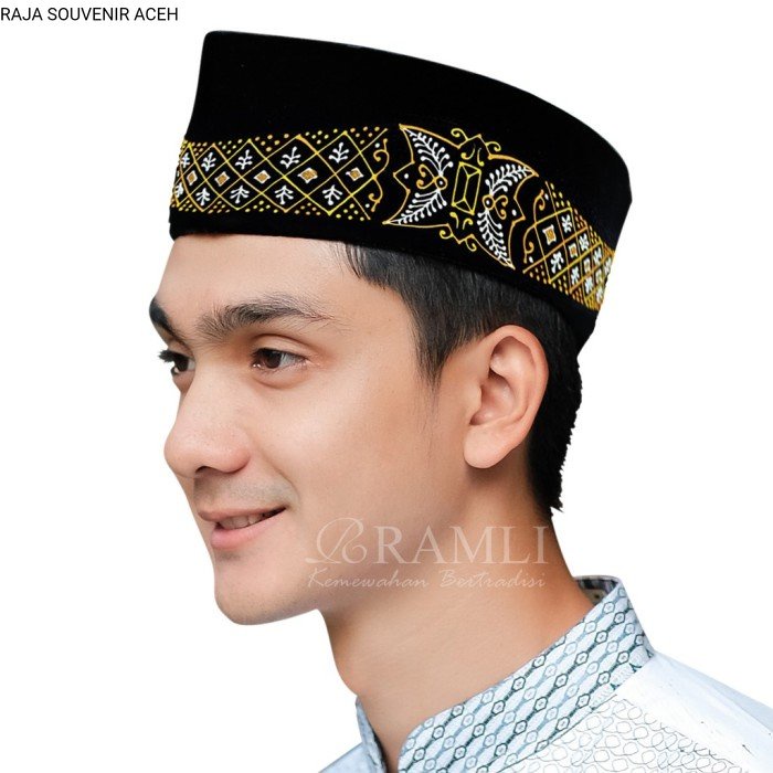 Peci Hitam Songkok Kopyah Kopiah Kopeah Aceh - 4