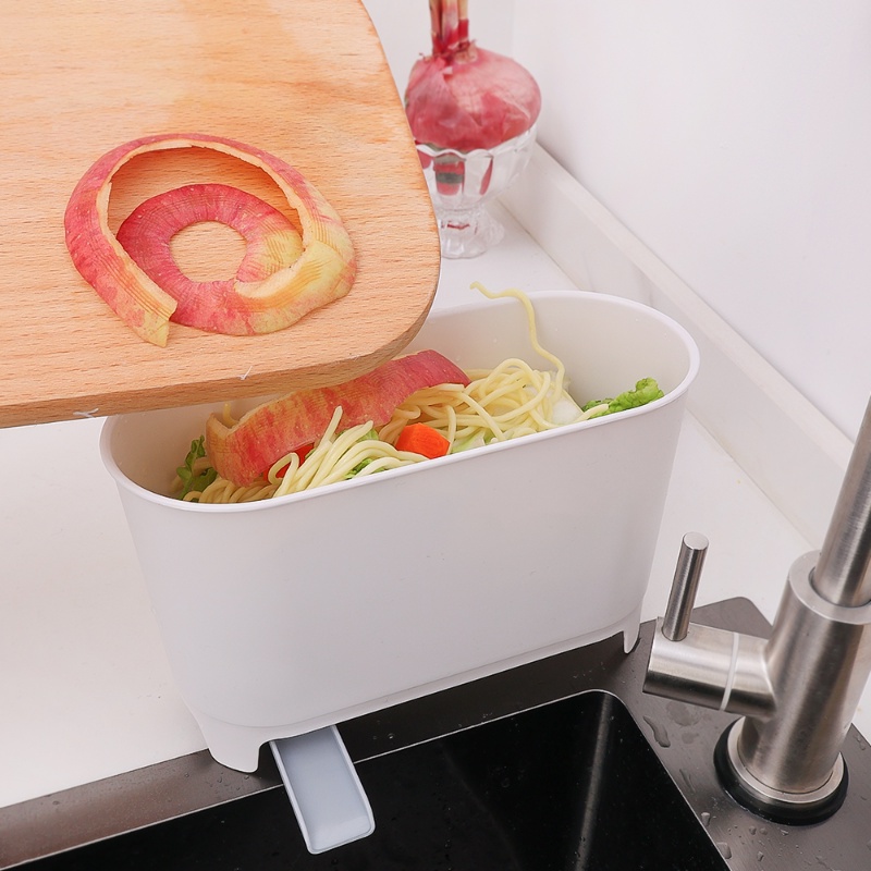 Home Rotatable Sink Strainer Drain Pengering Sayuran Buah Sisa Makanan Kotak Penyimpanan Saringan Sup Sampah Aksesoris Dapur