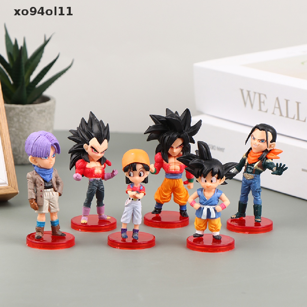 Xo 6Pcs/Set Dragon Ball Z DBZ Anime Saiyan PVC Action Figure Model Kartun Mainan OL