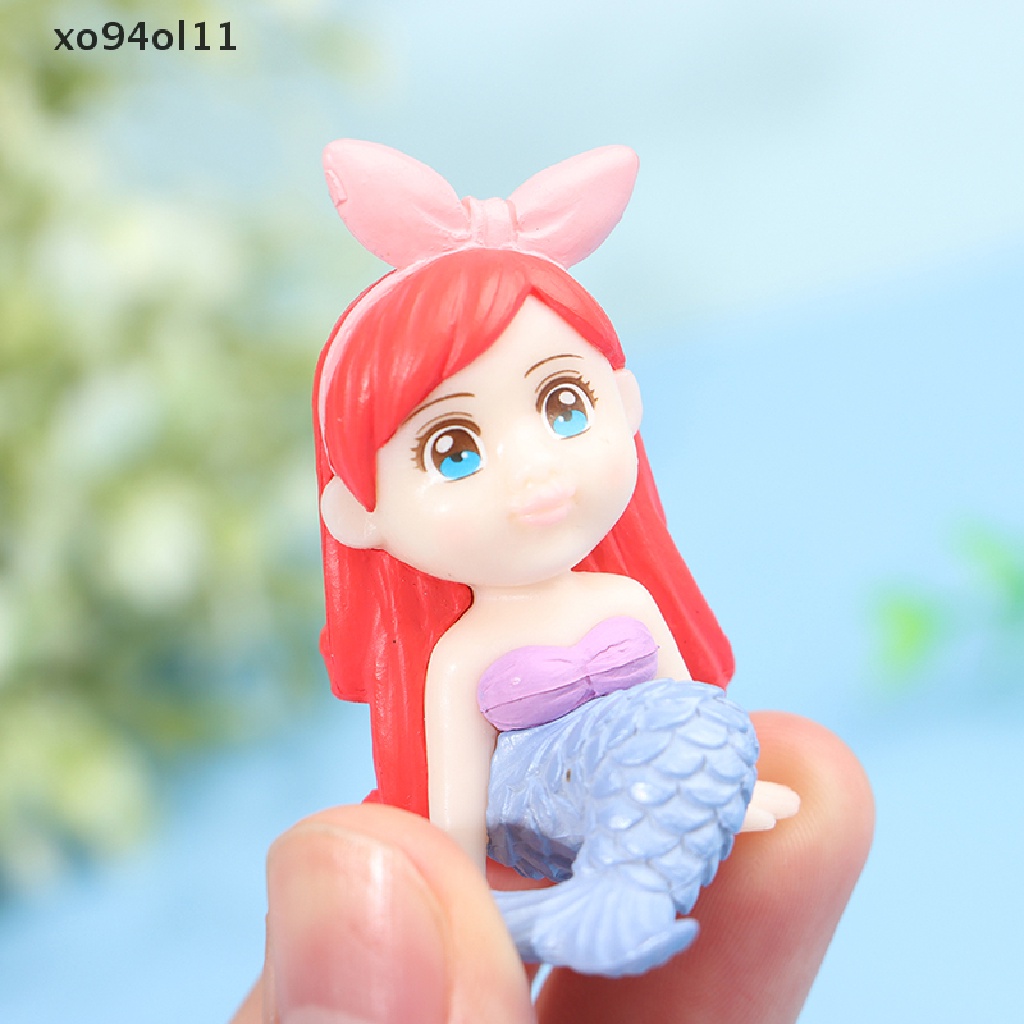 Xo Patung Miniatur Mermaid DIY Bahan Aksesori Mini Fairy Garden Deocration OL