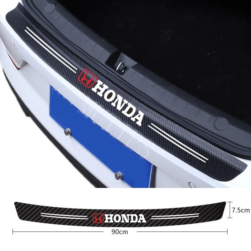 Honda 9Pcs Stiker Pintu Mobil Carbon Fiber Sill Protection Auto Anti Gores Anti Slip Untuk CRV HRV BRV Accord Brio City Civic Mobilio WRV Odyssey Freed Jazz