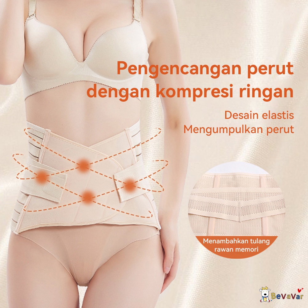 BEVAVAR Korset Melahirkan Adjustable Corset Stagen Korset Pelangsing Ibu Melahirkan