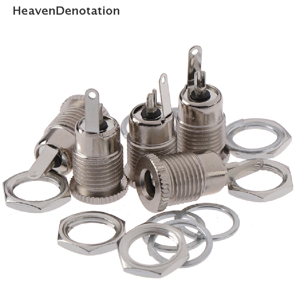 [HeavenDenotation] 5pcs DC099 5.5 * 2.5mm DC Power Jack Socket Female Panel Mount Konektor HDV