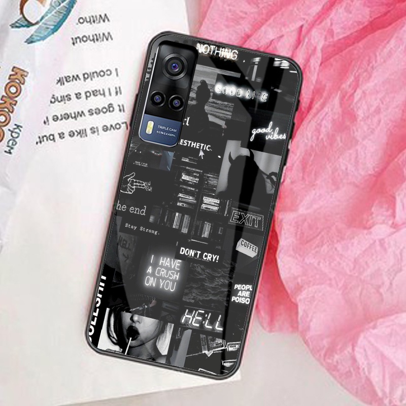 GLASS COD TERMURAH Softcase Kaca VIVO Y53S - Case HP VIVO Y53S - Casing HP VIVO Y53S - Kesing HP VIV