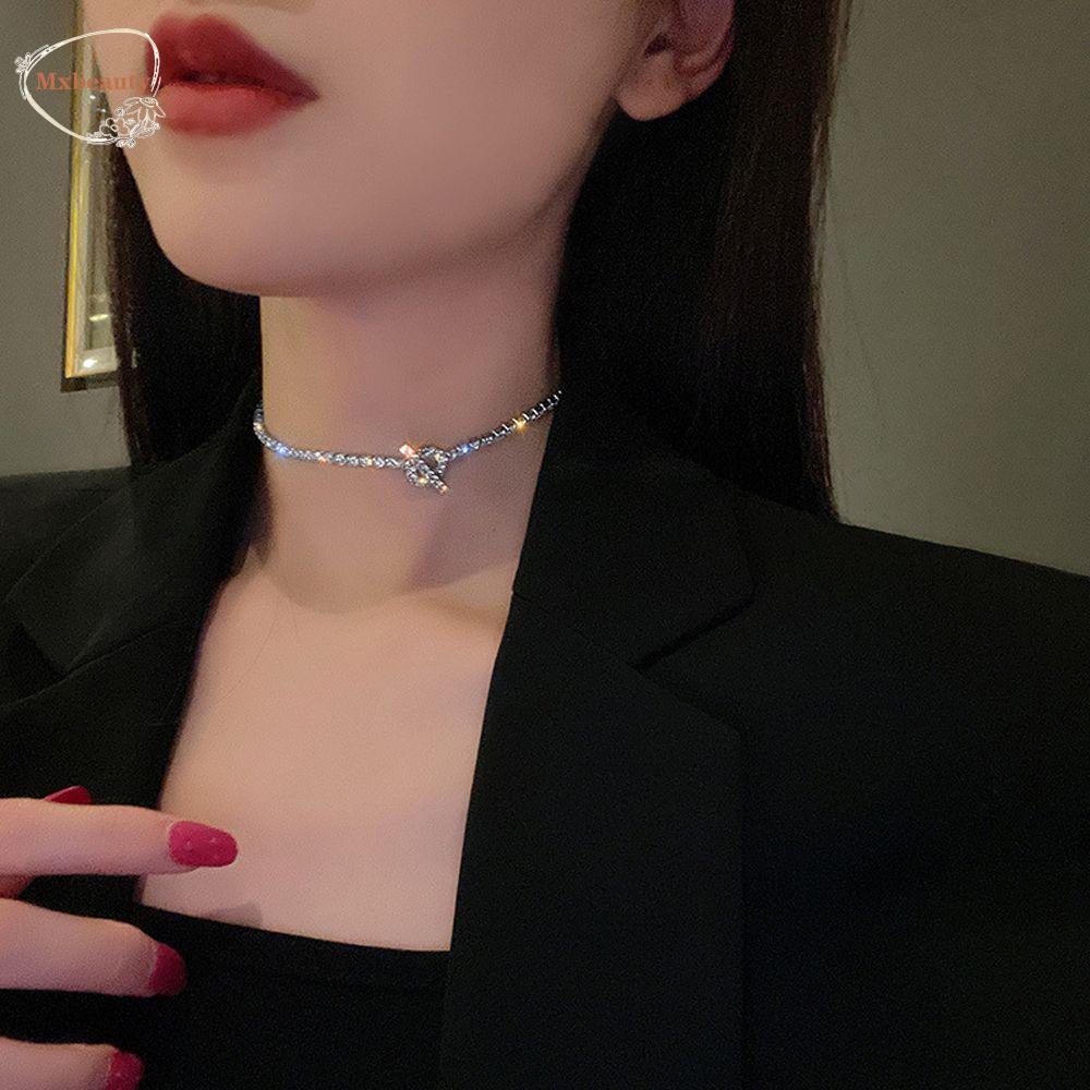 Mxbeauty Kalung Rantai Dengan Liontin Bentuk OT Model Korea / Vintage Untuk Wanita