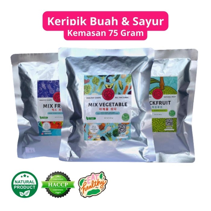 

KERIPIK BUAH & SAYUR PREMIUM KEMASAN 75 GRAM - SALAK