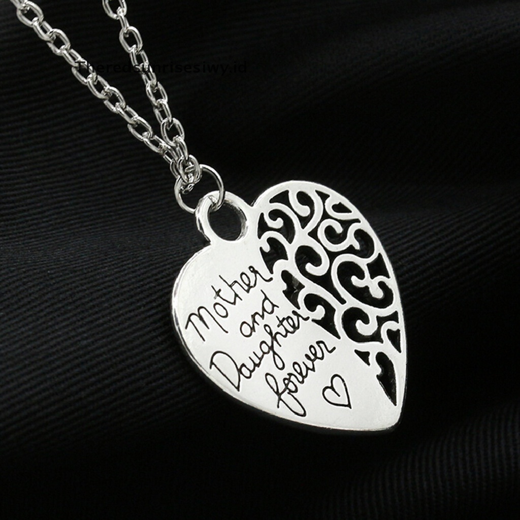 # Kado Mom &amp; PAPA DIY # Kalung Fashion Wanita Ibu Dan Anak Perempuan Forever Love Pendant Fashion Jewelry~