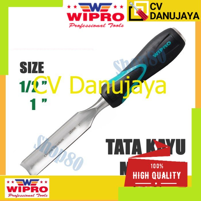 Wipro Tatah Model U Pahat Tata Kayu Lengkung Kuku 1/2" 1" 12 25 mm - 1/2"