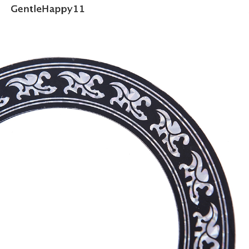 Gentlehappy Ukuran 104mm 94mm inch PVC Keras Lingkaran Gitar Lubang Suara Roset Inlay id