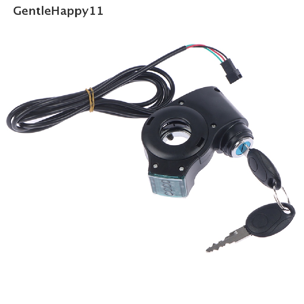 Gentlehappy Throttle Sepeda Listrik Voltmeter Digital Voltage Key Switch Power Key id