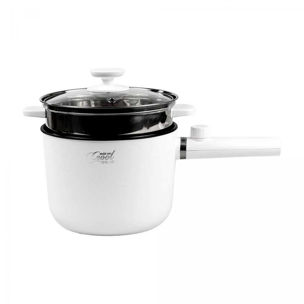 Panci Listrik Keramik Multifungsi Portable 1.5L Electric Cooker 600W