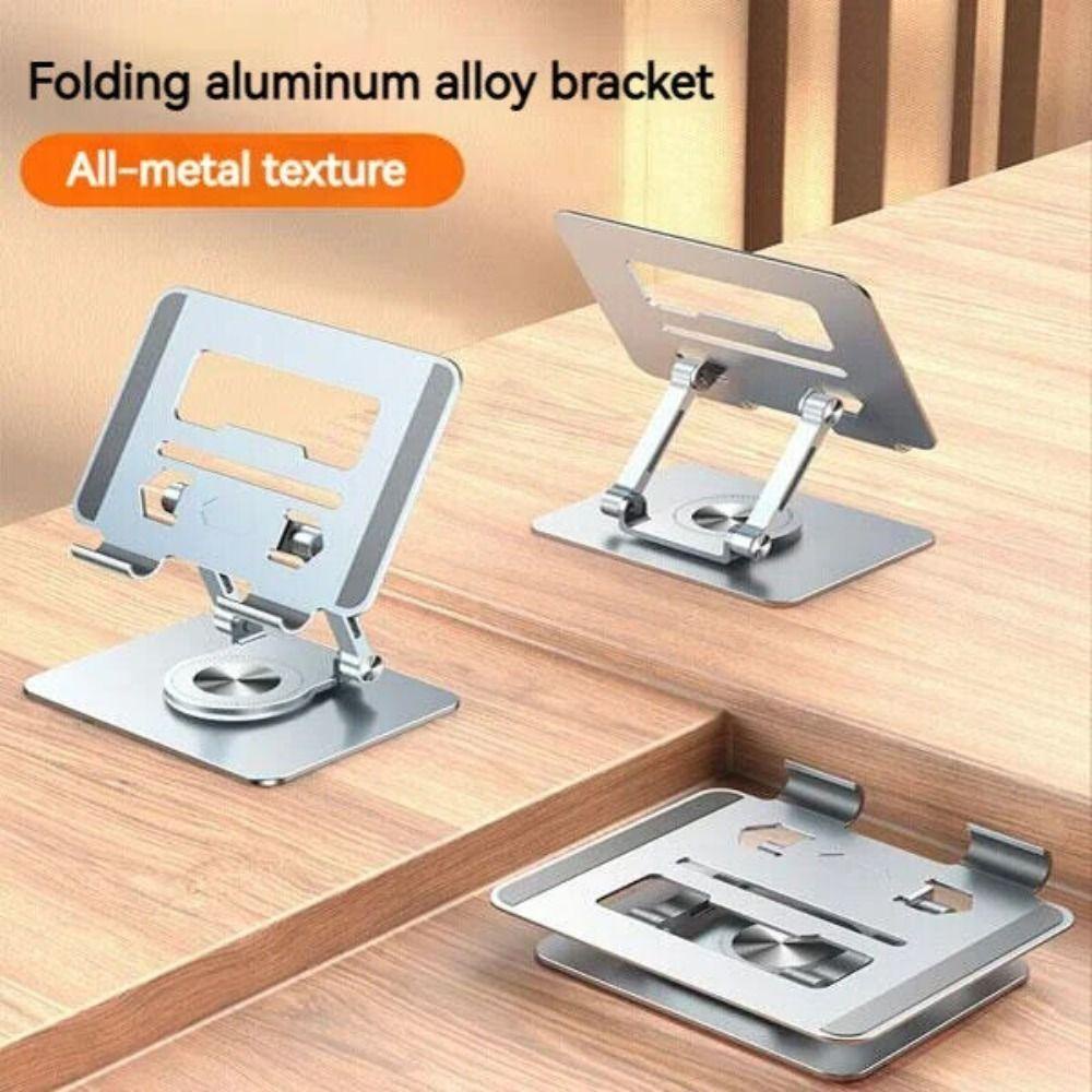 Populer Stand Telepon Laptop Lipat Silikon Meja Aluminium Alloy Tablet Stand