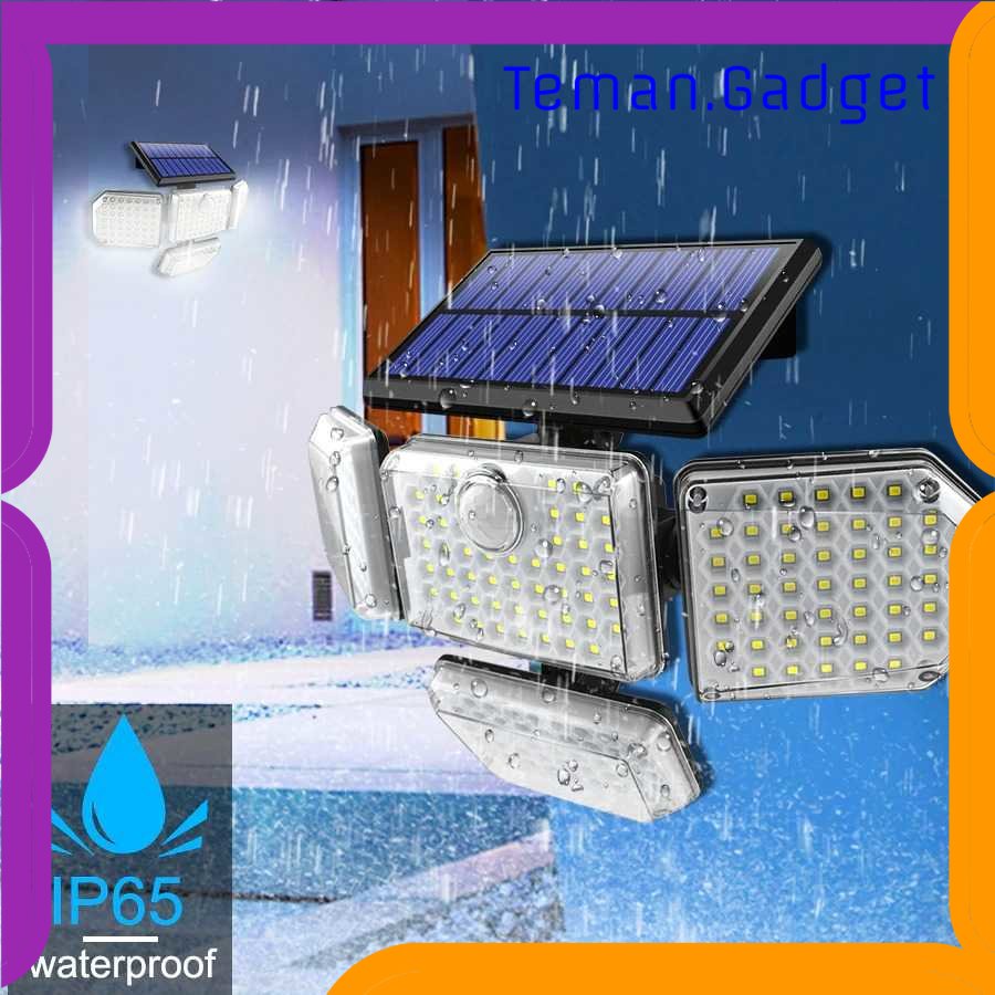 TG - LMP RUOCLN Lampu Dinding Solar PIR Sensor Waterproof 182 LED Cool White - RCN182