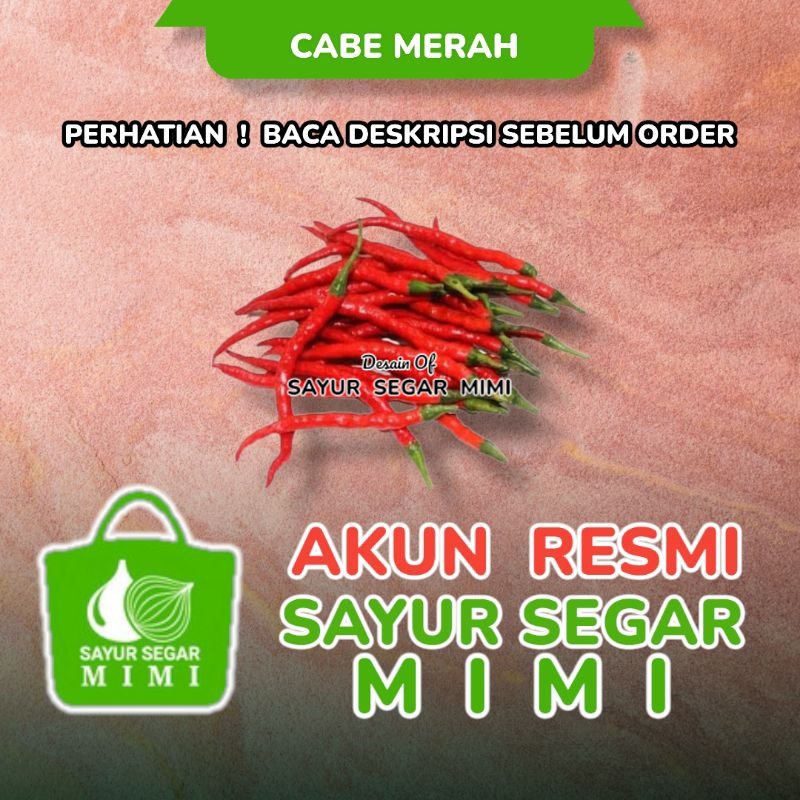 

Harga Spesial Cabai Merah 1KG - Sᴀʏᴜʀ Sᴇɢᴀʀ ♏ɪᴍɪ