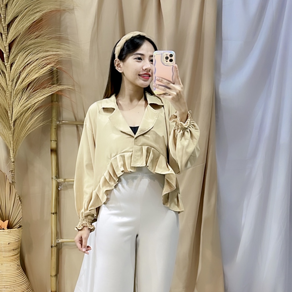 BEFAST - ZRX OOTD WANITA BLAZER AMOR / ADLEY BLAZER / Pakaian Wanita Casual / Blazer Kerja Wanita Remaja / Outfit Wanita Hijab Style / Blazer Crop Polos Formal / Fashion Wanita Kekinian Trendy / Terlaris