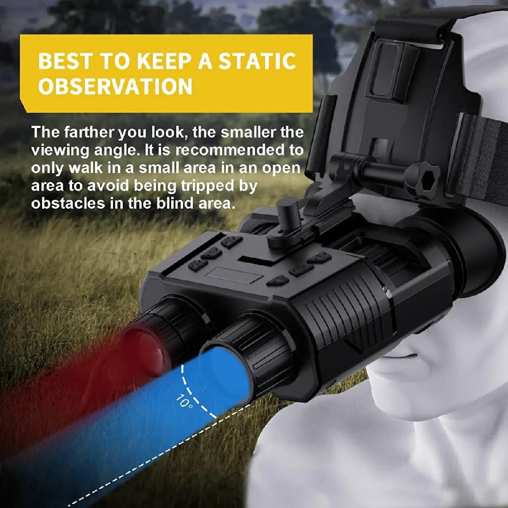 AKN88 - NV8000 - 3D Night Vision Infrared Binoculars 4x Zoom - 1080P Recording