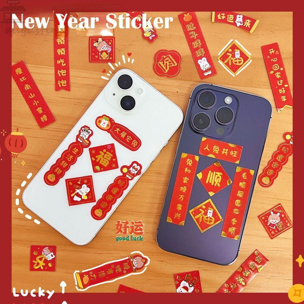 Agustina Stiker Kuplet Antitetis DIY Lucu Diary Stiker Handphone Berkah Kartu Alat Tulis Stiker Hias