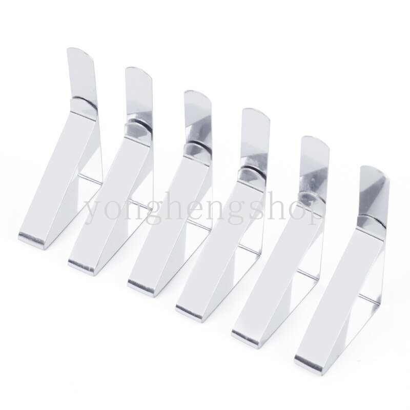 6pcs/set Stainless Steel Table Cloth Clip Wedding Promenade Penutup Meja Pemegang Tahan Angin Pesta Piknik Taplak Meja Tetap Klip Adjustable Klem