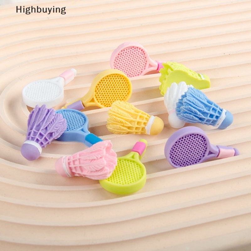 Hbid 10Pcs Simulasi Raket Badminton Mini Flatback Resin Cabochon Scrapbooking Untuk Phone Case Pakaian Dekorasi DIY Aksesoris Glory