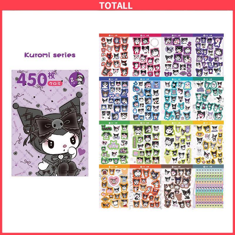 COD 450pcs Stiker Kuromi Waterproof Kartun ekorasi DIY Sanrio MELODY CINNAMOROLL Purin-Totall